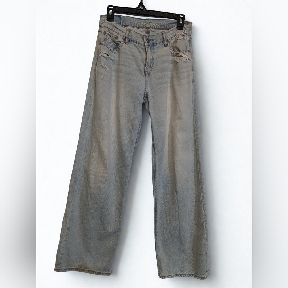 American Eagle High-Rise Distressed Straight Leg Jeans – Women’s Size 0 Regular